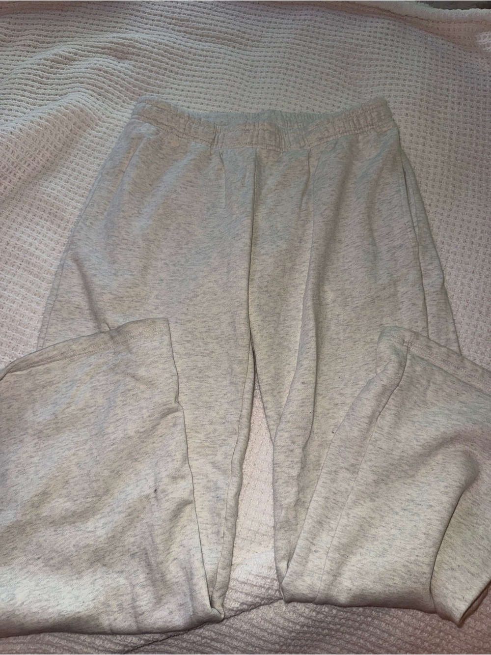 Brandy Melville Kids Light Heather Gray Jogger Sweatpants